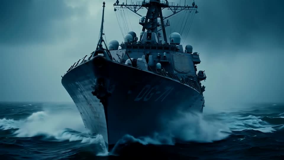 Illustrative Navy surface warship footage