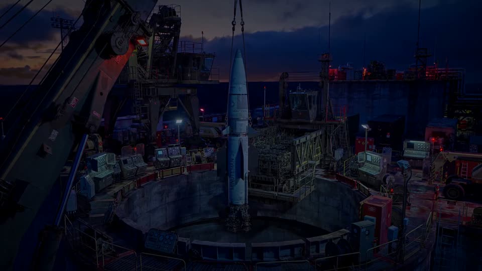Illustrative Minuteman · Missile handling equipment footage
